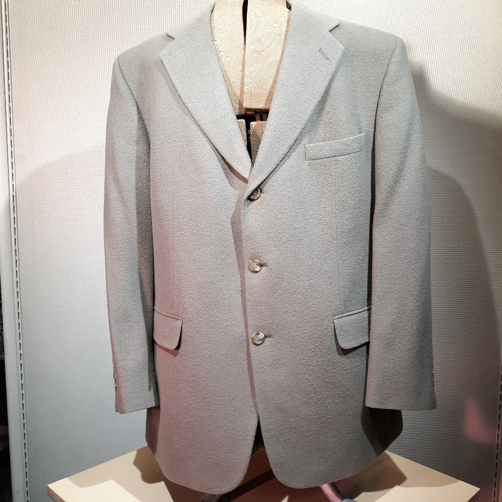 Camel Hair Sport Coat Tan Bill Blass Lined 46 Wool